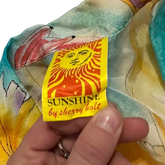 Vintage Sunshine By Sherry Holt Banana Button Down Top - Picture 5 of 6